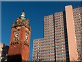 Victoria Station Clock Tower and Victoria Centre Flats, Nottingham