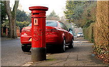J3271 : Pillar box, Belfast by Albert Bridge