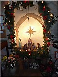 SU9503 : St Mary, Barnham: nativity scene by Basher Eyre
