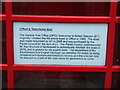 Plaque On Village Telephone Box