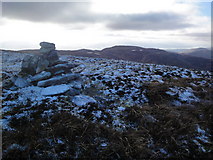 V9680 : Unmarked summit cairn by Keith Cunneen