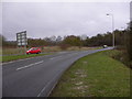 Roundabout on the A31 near Holybourne