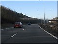 M54 Motorway - footbridge near Hilton Park