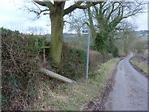 SK2748 : Bigginmill Lane; footpath sign and stile by Peter Barr