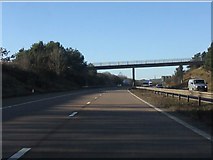 SJ7308 : M54 Motorway - accommodation bridge near Haughton Mill by Peter Whatley
