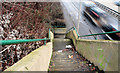 J3674 : Flyover steps, Belfast by Albert Bridge