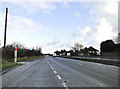 The A47 in the rain looking towards Acle