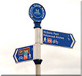 J3674 : National Cycle Network sign (99), Belfast (3) by Albert Bridge