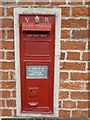 A disused postbox at Station House, Lockington