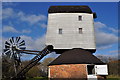 TM0080 : Garboldisham Post Mill - External View by Ashley Dace