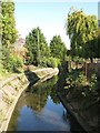 The River Ravensbourne north of Brangbourne Road, BR1