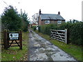 Entrance to Lingards Farm, Foden Lane, near Alderley Edge