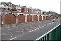 Bricked-up arches alongside A472, Pontymoel, Pontypool