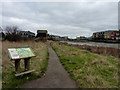 Saxon Shore Way leading out of the town by Faversham Creek