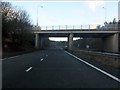 SJ3263 : A55 - A5104 overbridge by Peter Whatley