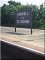 Hanwell Station: old signage, from the train