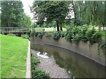 TQ3774 : The River Ravensbourne in Ladywell Fields (15) by Mike Quinn