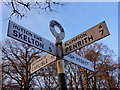 Signpost at Calthwaite crossroads