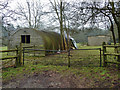 Sheds at the end of Birchwood Lane