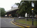 Hammersmith Flyover from the one way system southbound