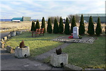 SK7333 : War Memorial at Langar Airfield by Alan Murray-Rust