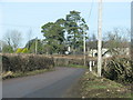 Membury Road passes Sart Farm