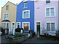 Colourful houses in Milford Street, Southville