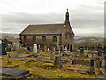 SD9809 : St Thomas' Church & Graveyard, Friarmere by David Dixon