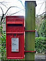 Elizabeth II post-mounted letter box