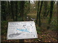 Information board in Pendarves Wood Nature Reserve