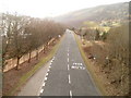 A467 south of a footbridge, Blaina