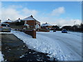 Approaching the junction of Bedhampton Hill Road and Glebe Park Avenue