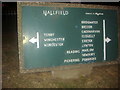 TQ2681 : Direction sign at Entrance of Hallfield estate, Paddington by David Howard