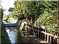 Weir on the River Ravensbourne south of Dainford Close, BR1