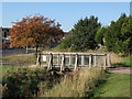 Footbridge over the River Ravensbourne - Downham Branch, south of Downham Way, BR1