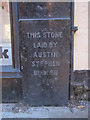 Burton foundation stone in Toll Gavel