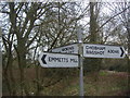 Fingerposts on A3046, Chobham