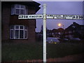 Fingerpost on Coombe Lane