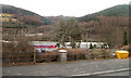 High ground and higher ground viewed from Commercial Road, Cwmcarn