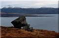 NM9460 : A perched erratic looks over Loch Linnhe by Alan Reid
