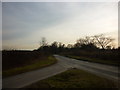 Hall Drive (road) towards Sand Hutton