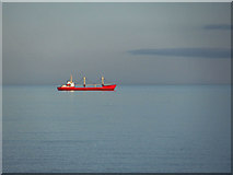 NO5116 : Red and white ship by William Starkey