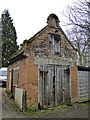 TM3395 : Old brick and flint shed at Thwaite by Adrian S Pye