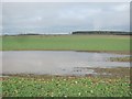 NT9061 : Flooded field by Richard Webb