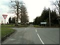 A road junction on the A143