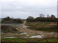 TQ7259 : Quarry access track near Eccles by Stephen Craven