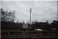 Telecommunications mast by the Brighton Main Line south of Redhill Station