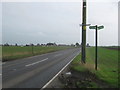 Footpath crosses the A258 Deal Road