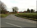 The road to Great Waldingfield church from the B1115