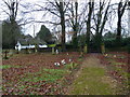 Looking towards the Cemetery Gates at Longparish